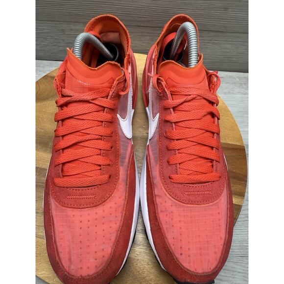 Nike Mens Waffle One SE DD8014-601 Red Running Shoes Sneakers Size 8.5 - Picture 5 of 10